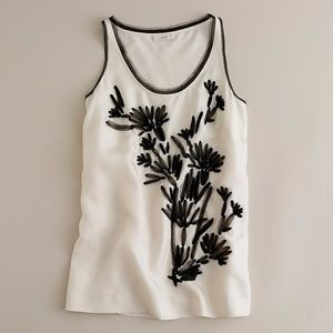 J. Crew Iris cream silk sleeveless blouse 4